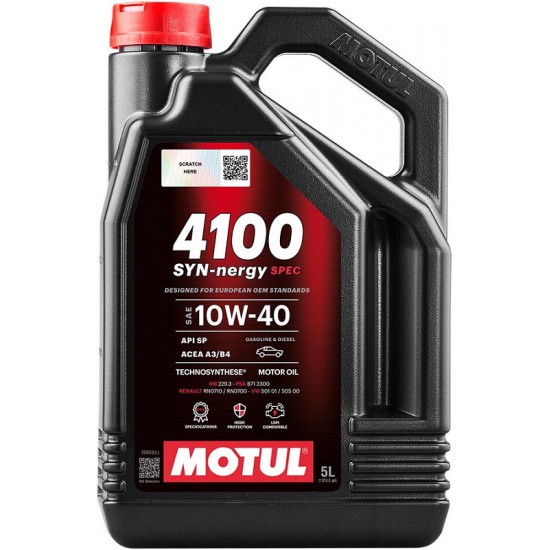 MOTUL 4100 SYN-NERGY SPEC  10W-40  5л. 