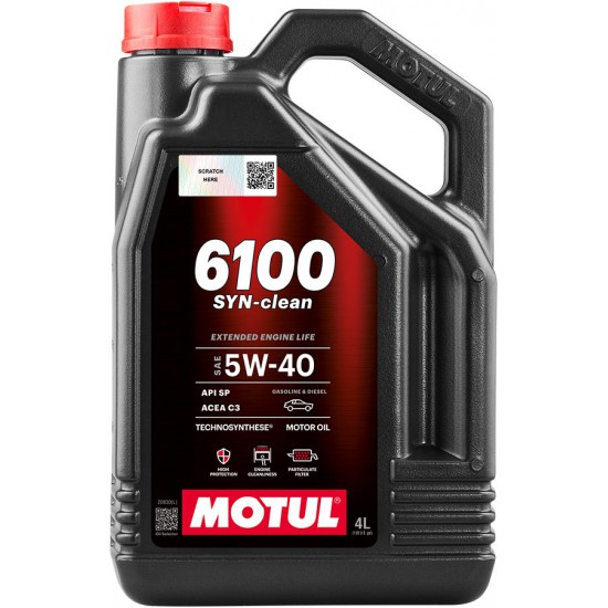 MOTUL 6100 Syn-clean 5W-40 4л.