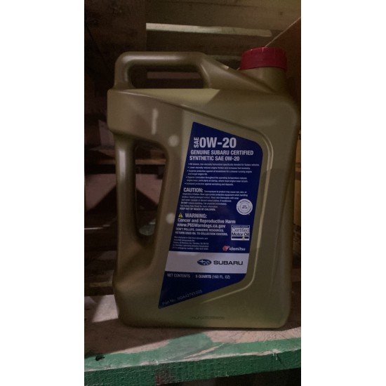 Subaru Synthetic Motor Oil SAE 0W-20   