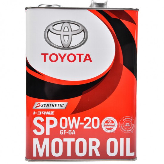 Toyota Motor Oil 0W-20 SP/GF-6A 