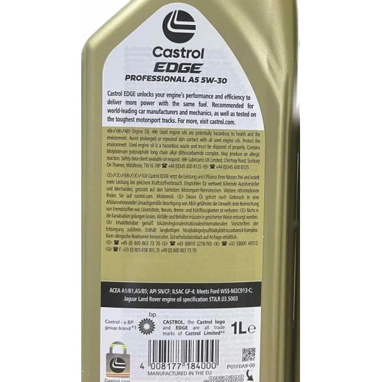 Castrol Edge Professional 5W-30 A5 Land Rove  1л.