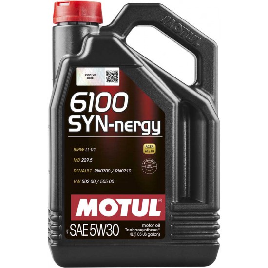 MOTUL 6100 Syn-nergy  5W-30 4л.