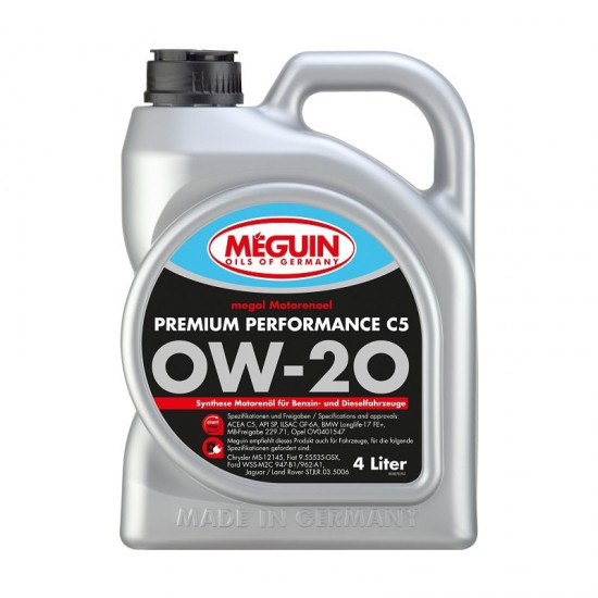 MEGUIN PREMIUM PERFORMANCE 0W-20   4л.