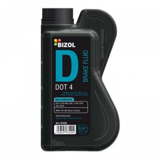 Тормозная жидкость - BIZOL Brake FLuid DOT 4 0,5 л.