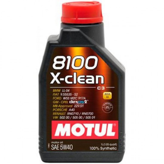 Motul 8100 X-clean GEN2  5W-40 1л.