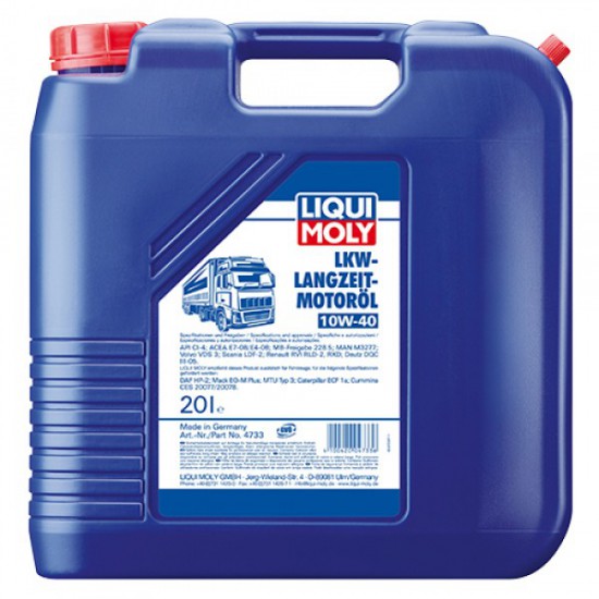 Полусинтетическое моторное масло - LKW Langzeit-Motoroil SAE 10W-40 Basic   20 л.