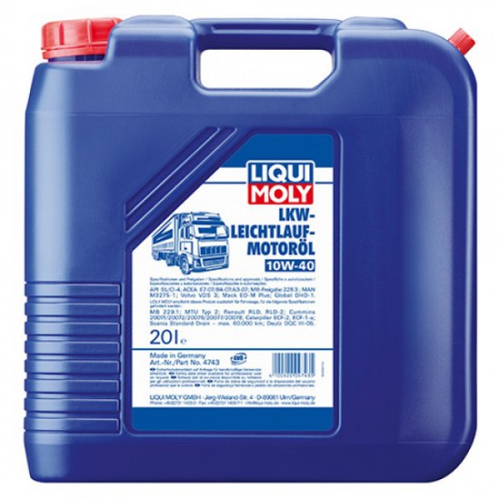 Liqui Moly LKW Leichtlauf-Motoroil 10W-40 Basic 20 л.