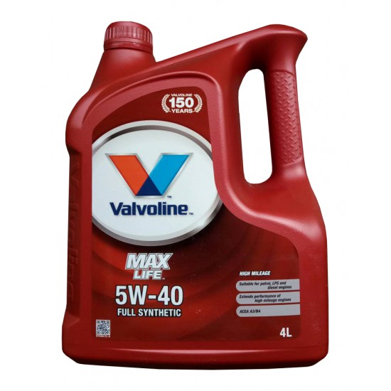 Valvoline Maxlife 5W-40 4л.