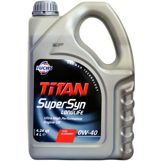 Fuchs Titan SuperSyn LongLife 0W-40 5л. Fuchs Titan SuperSyn LongLife 0W-40 5л.