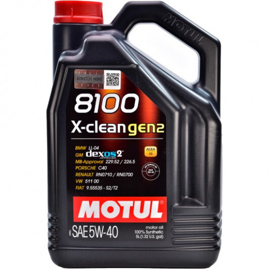 Motul 8100 X-clean GEN2 5W-40