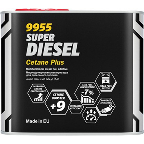 Присадка д/диз.палива Mannol 9955 Super Diesel Cetane Plus 0,5л. Присадка д/диз.палива Mannol 9955 Super Diesel Cetane Plus 0,5л.