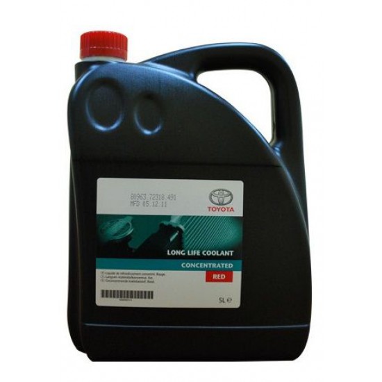 Toyota Long Life Coolant Concentrated (-72С, красный) 5л.