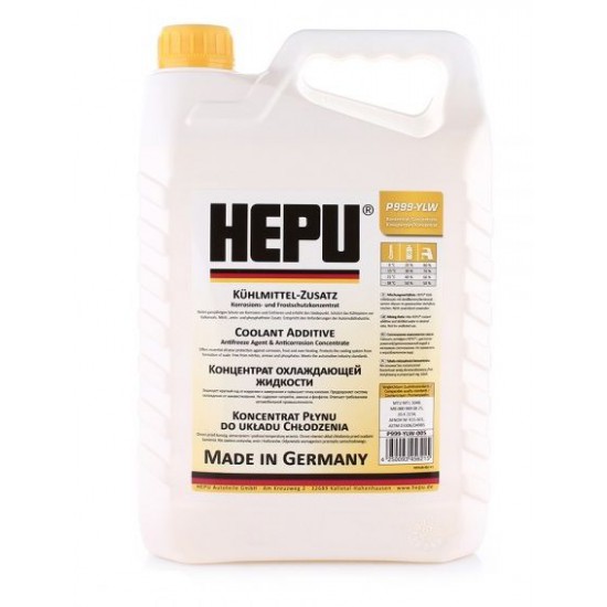 Hepu Antifreeze G 11 (-72C, жовтий)