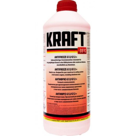 Kraft Antifreeze (-35C, червоний) 1,5л. Kraft Antifreeze (-35C, червоний) 1,5л.