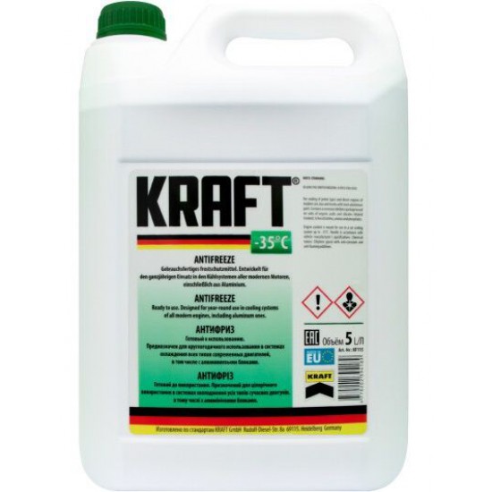 Kraft Antifreeze (-35C, зелений) 5л. Kraft Antifreeze (-35C, зелений) 5л.
