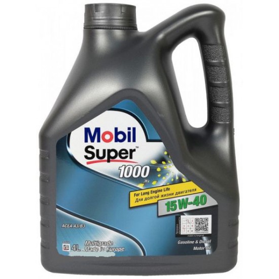 Mobil Super 1000 X1 15W-40  4л.