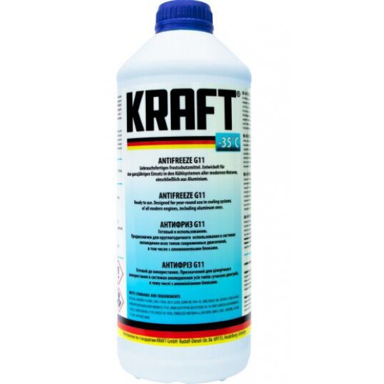 Kraft Antifreeze (-35C, синій) 1,5л. Kraft Antifreeze (-35C, синій) 1,5л.