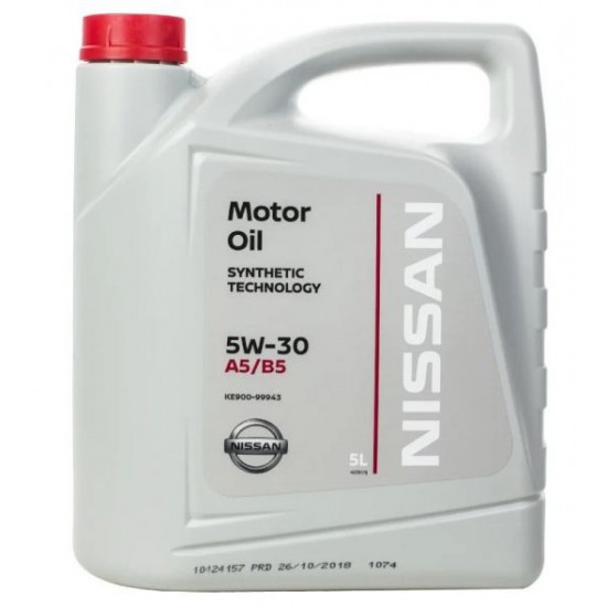 Nissan Motor Oil 5W-30 A5/B5 5л. Nissan Motor Oil 5W-30 A5/B5 5л.