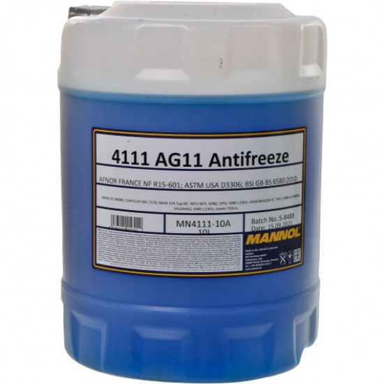 Mannol Longterm AG11 синий (Конц) 208л.