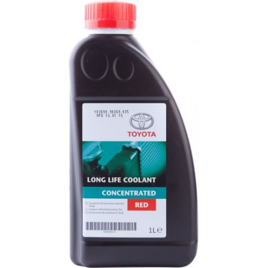 Toyota Long Life Coolant Concentrated (-72С, красный) 1л.